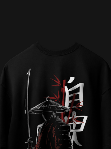 The "Zen Warrior" Oversized Tee