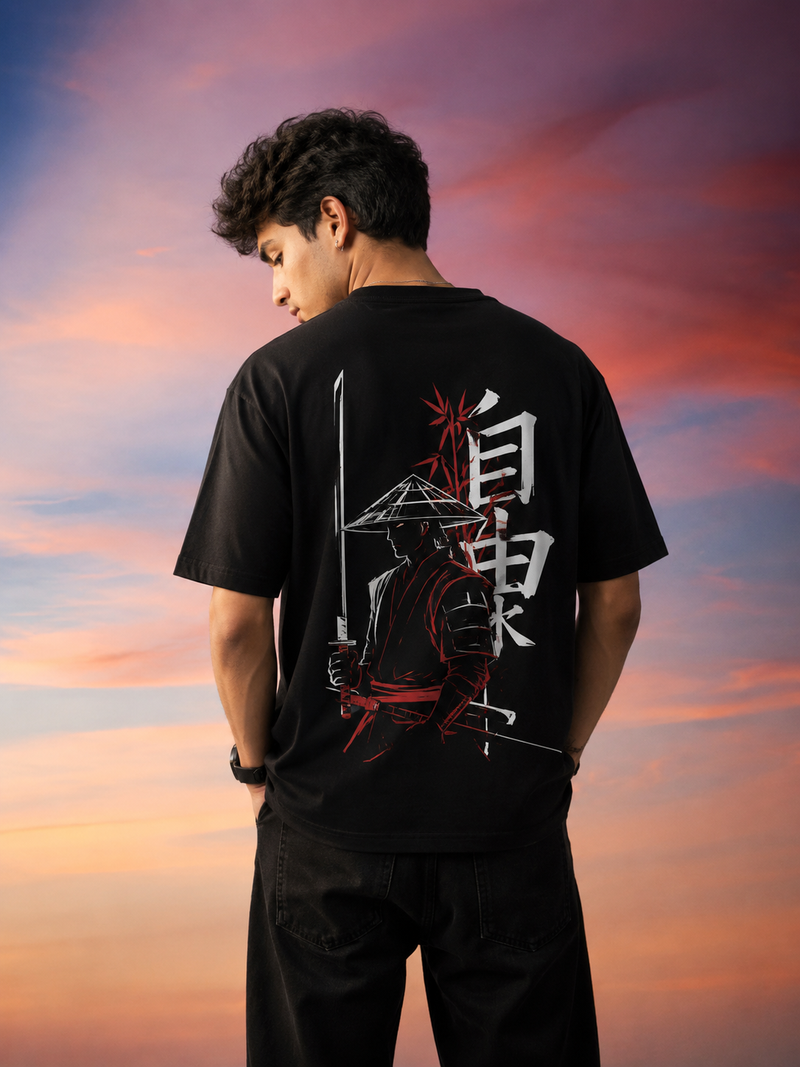 The "Zen Warrior" Oversized Tee