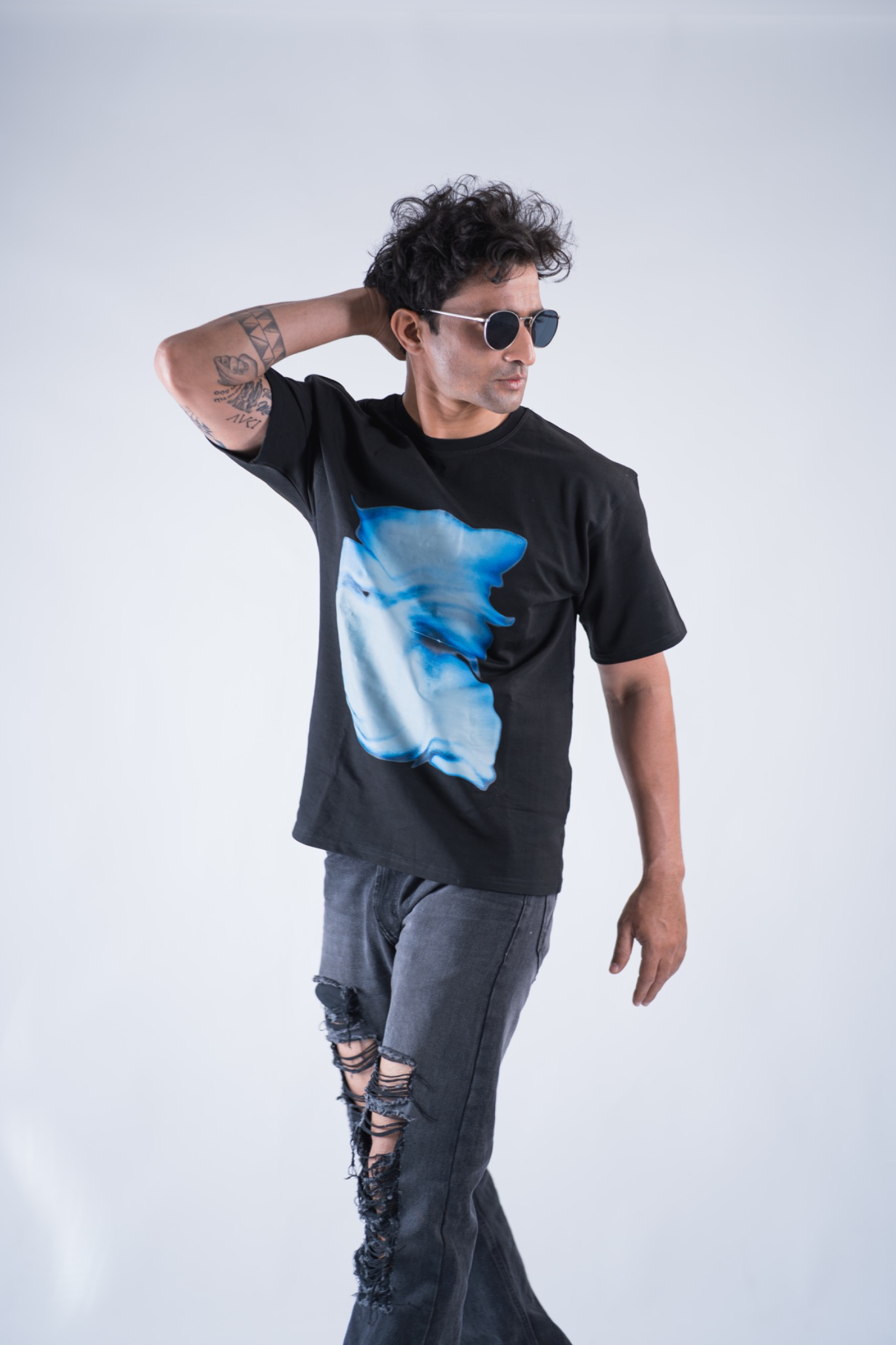 The 'Stellar Drift' Oversized Tee